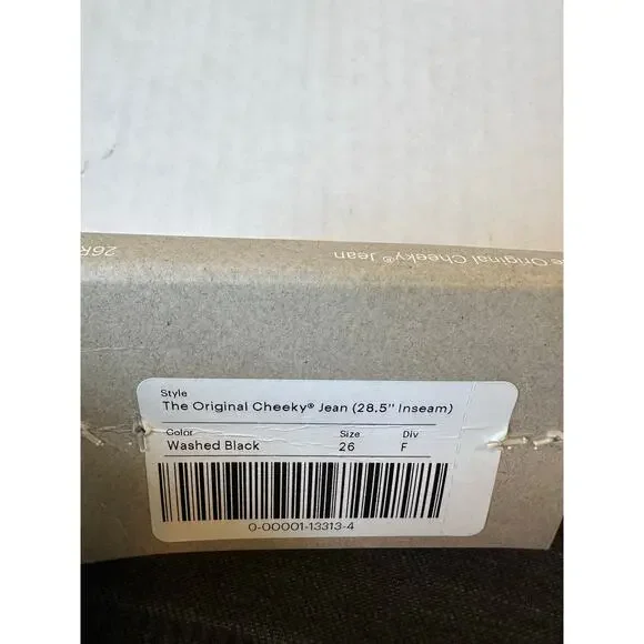 NEW Everlane The Original Cheeky Jeans Sz 26 Black - Picture 3 of 8